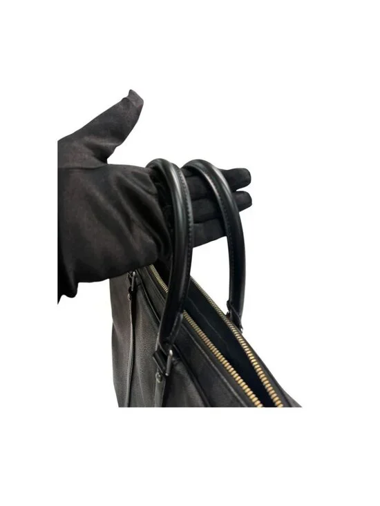 Louis Vuitton Damier Porte Documan Voyage Black Silver Leather Business Bag - Picture 6 of 9